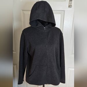 Eileen Fisher Black Hoodie Sweatshirt